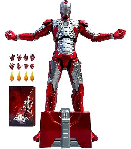 Amazon.co.jp: ZD Toys マーベル 1:10スケール アイアンマン マーク2